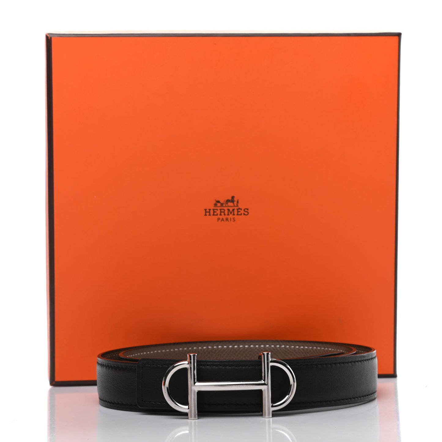 Swift Epsom 24mm Gamma Belt 80 Black Etoupe