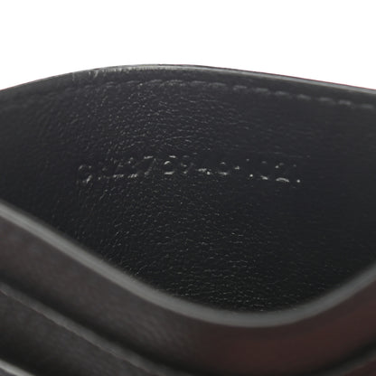 Saint Laurent Grain De Poudre Matelasse Chevron Monogram Credit Card Case Black 8 of 8