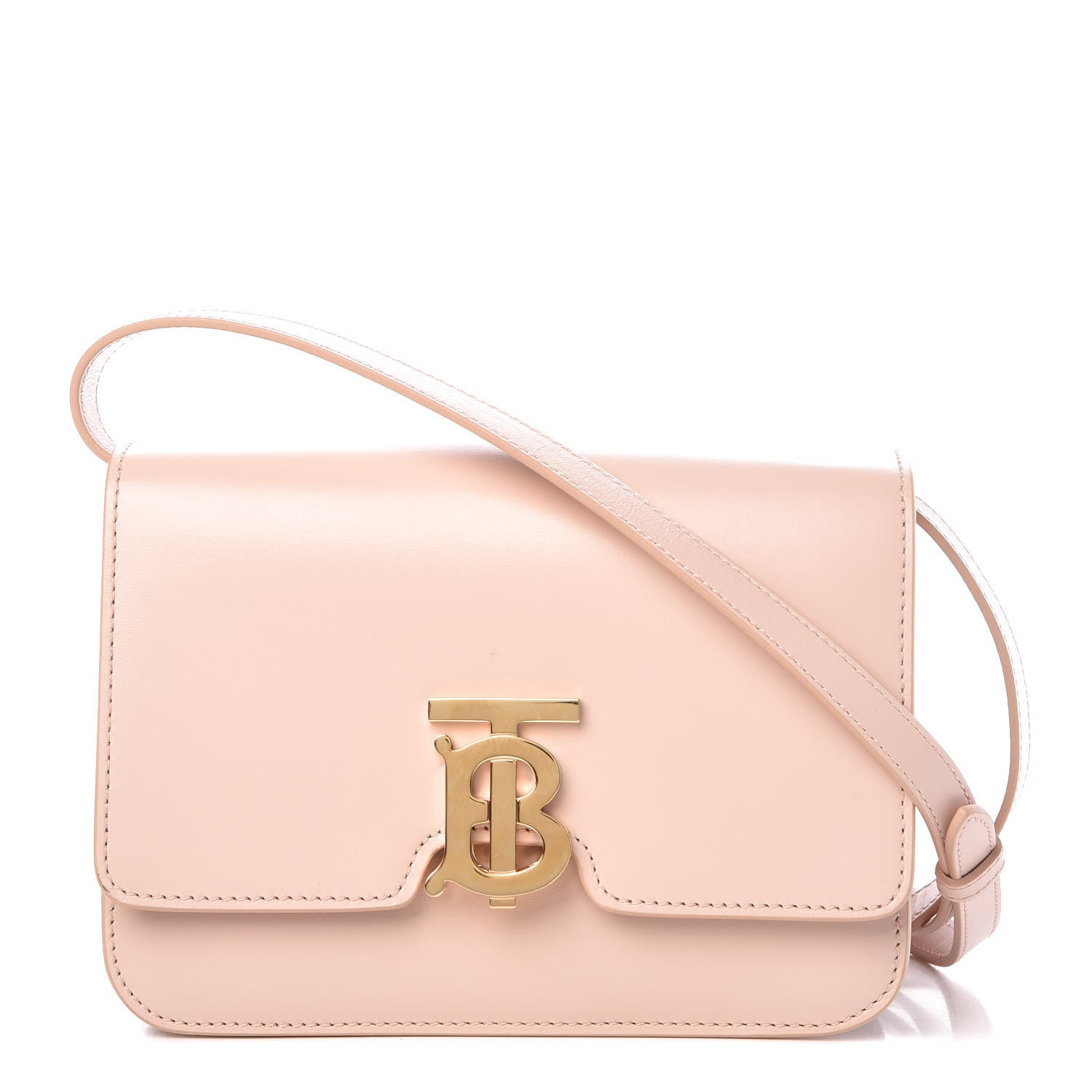 Burberry Calfskin Medium TB Bag Rose Beige 1 of 9