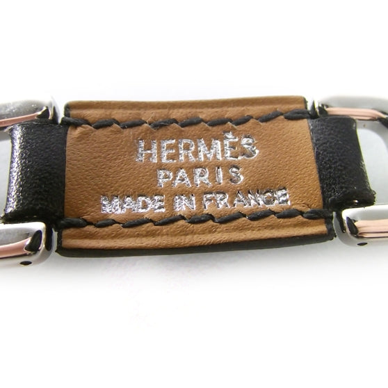 Swift Leather Link Bracelet Black