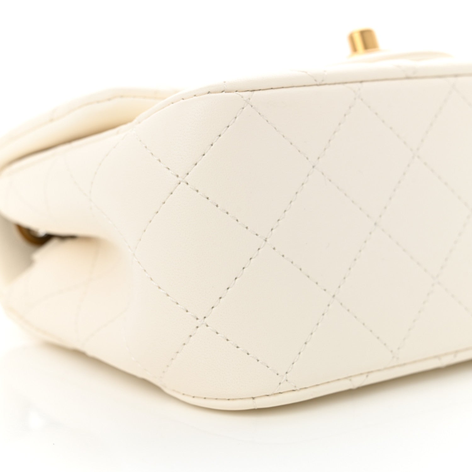 Chanel Lambskin Quilted Mini Pearl Crush Flap White 9 of 11