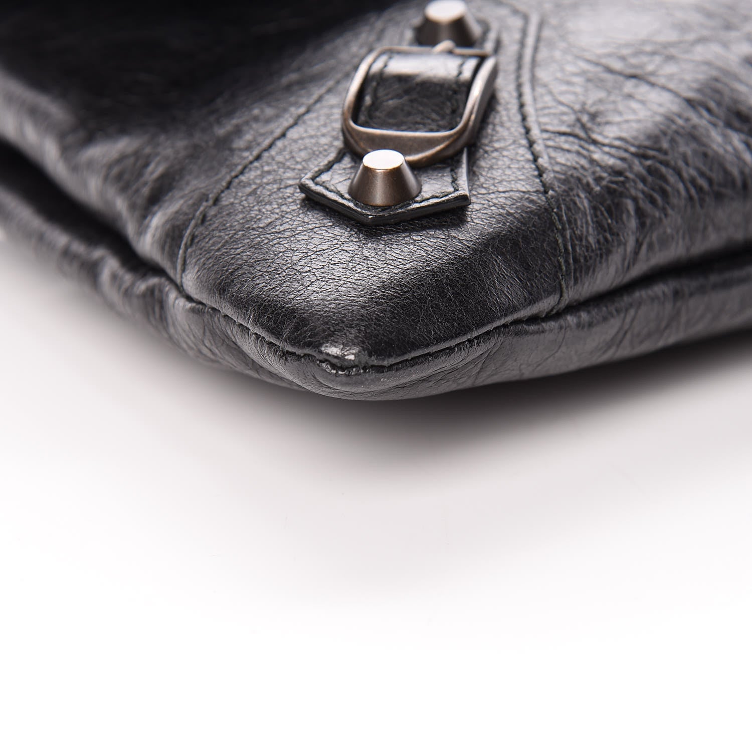Balenciaga Agneau Classic Hardware Envelope Clutch Black 5 of 10