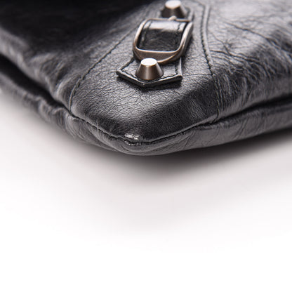 Balenciaga Agneau Classic Hardware Envelope Clutch Black 5 of 10