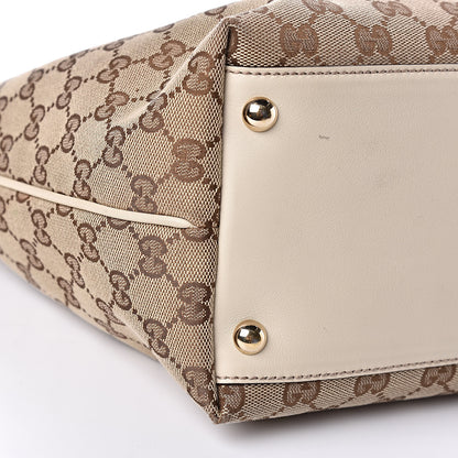 Gucci Monogram Medium New Britt Tote Off White 8 of 11