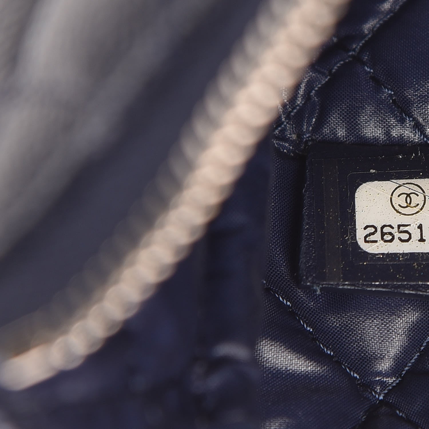 Chanel Caviar Quilted Small Pouch Navy 8 of 10