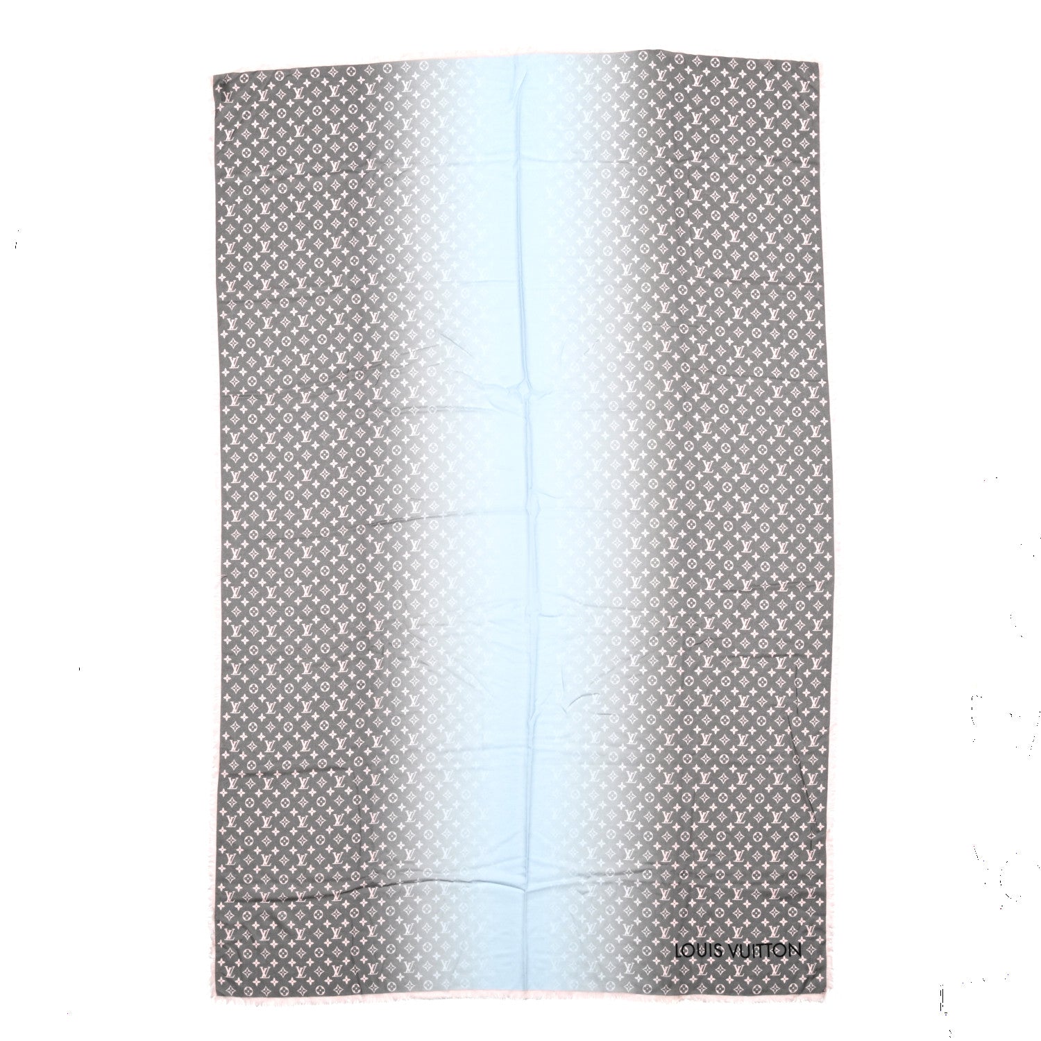 Louis Vuitton Wool Monogram Telling Stole Gris Clair 1 of 4