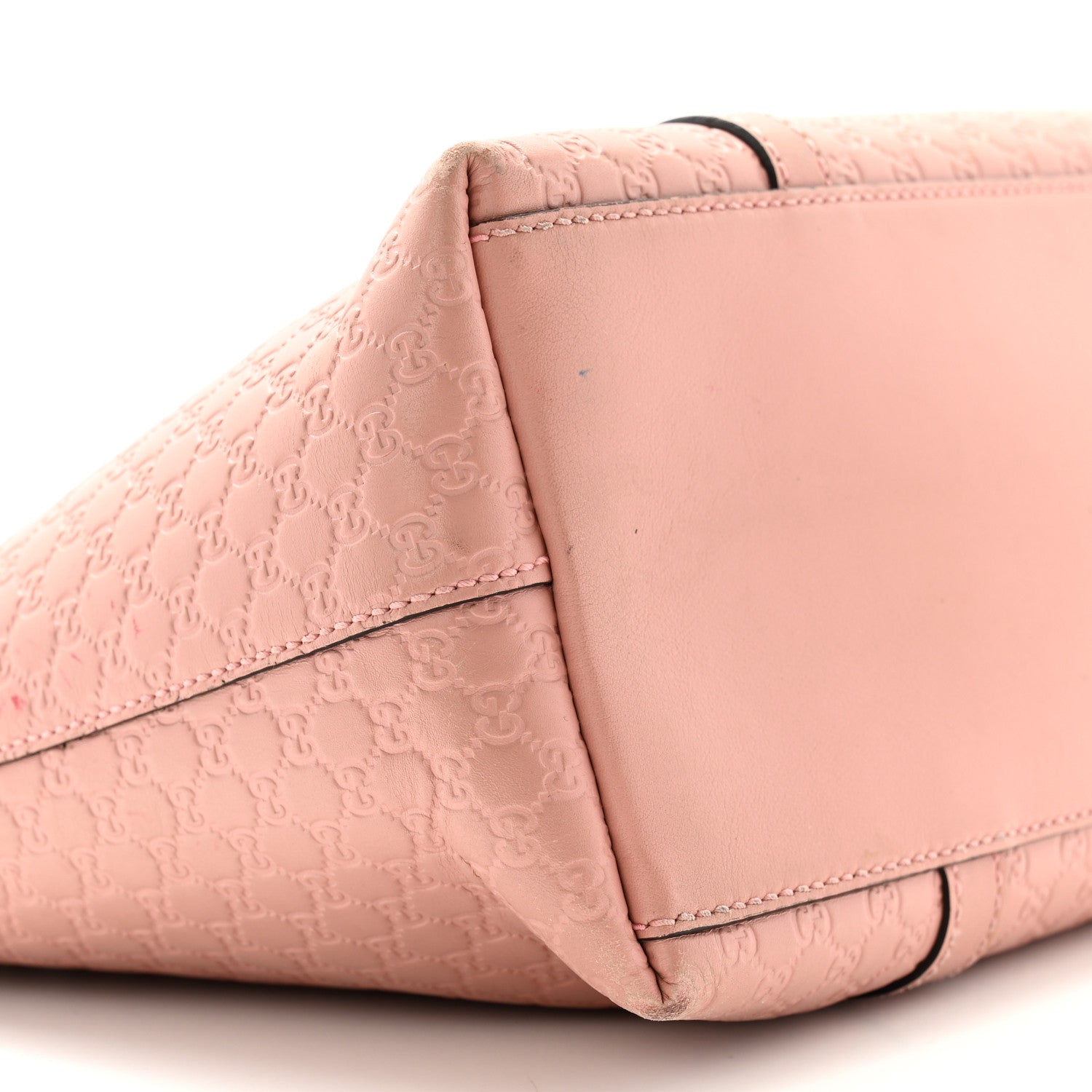 Gucci Soft Microguccissima Small Zippered Satchel Soft Pink 8 of 13