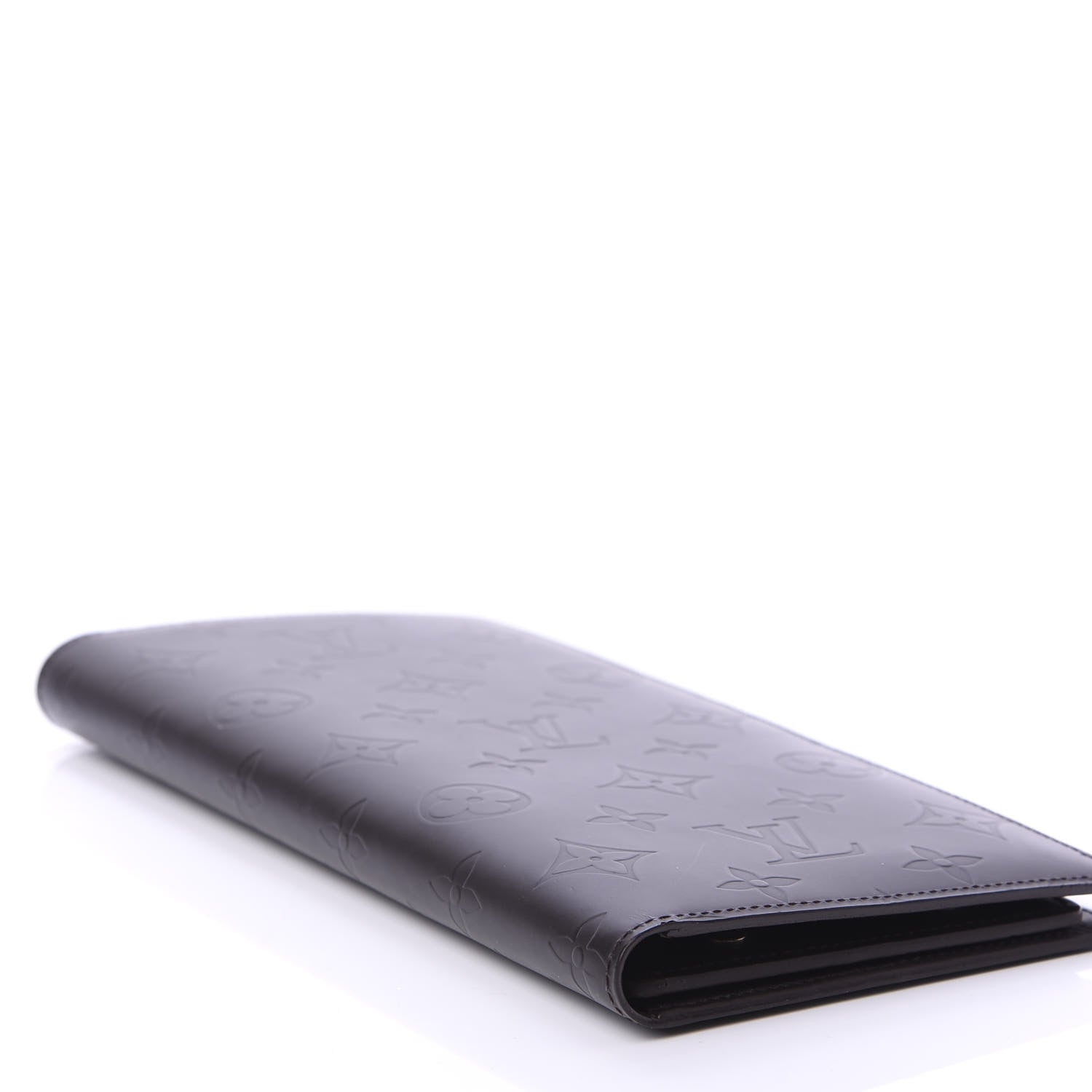 Louis Vuitton Monogram Glace Portefeuille Double Wallet Cafe 8 of 9