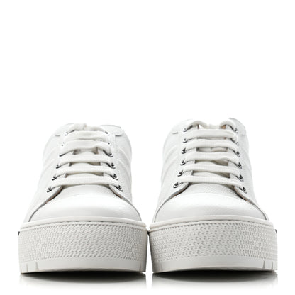 Hermes Epsom Womens Voltage Sneakers 36 White Black 2 of 7