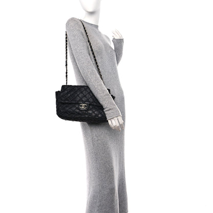 Chanel Lambskin Jumbo Canebiers Net Flap Black 2 of 11