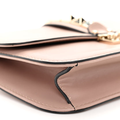 Valentino Garavani Vitello Medium Glam Lock Rockstud Flap Poudre 8 of 9