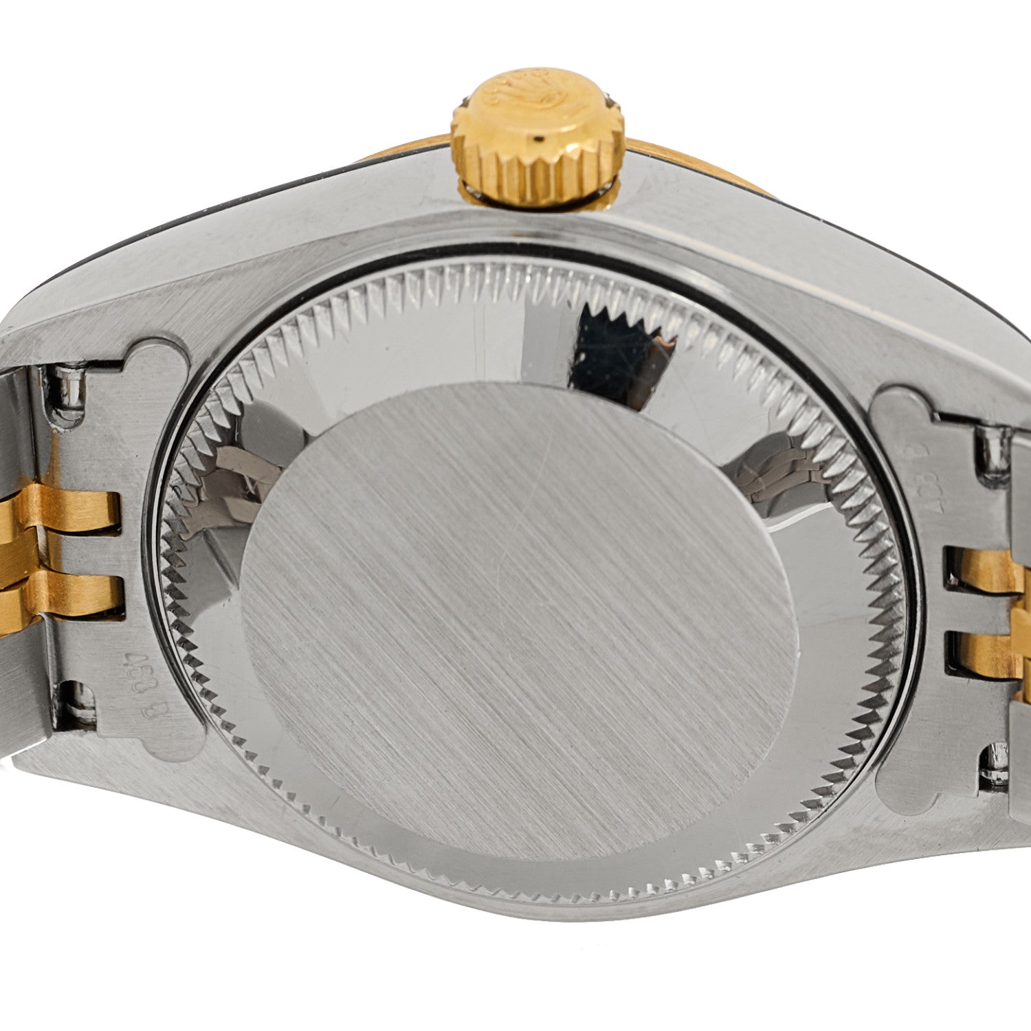 Rolex Stainless Steel 18K Yellow Gold Diamond 26mm Oyster Perpetual Datejust Watch Champagne 69173 4 of 5