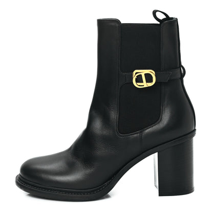Christian Dior Calfskin Empreinte Ankle Boots 41 Black 1 of 9