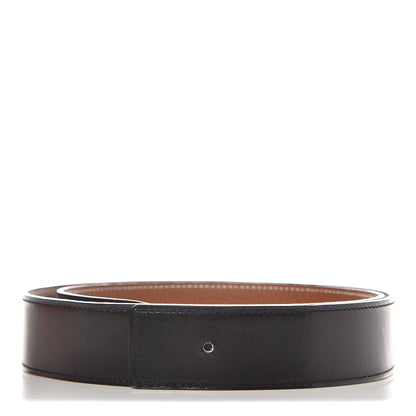 Hermes Box Togo 32mm Belt Strap 85 Black Gold 1 of 7