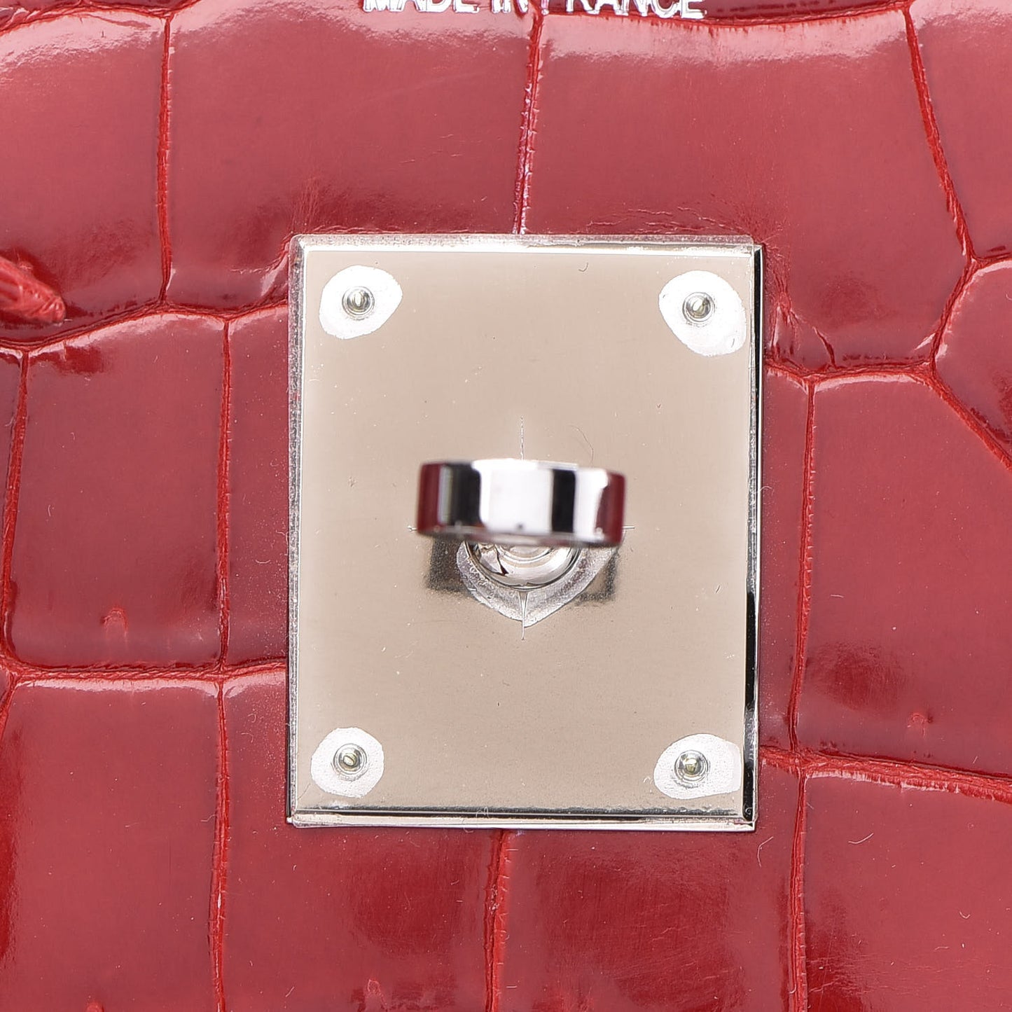 Shiny Porosus Crocodile Birkin 35 Rouge Vif