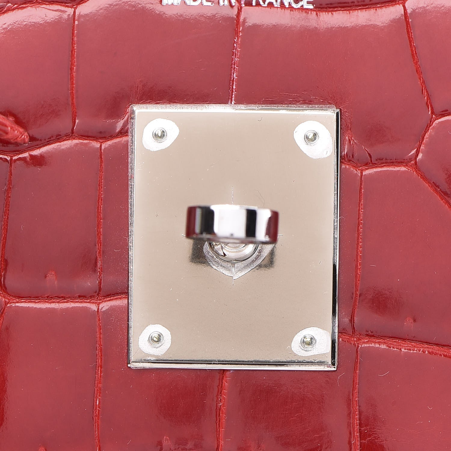 Hermes Shiny Porosus Crocodile Birkin 35 Rouge Vif 23 of 32