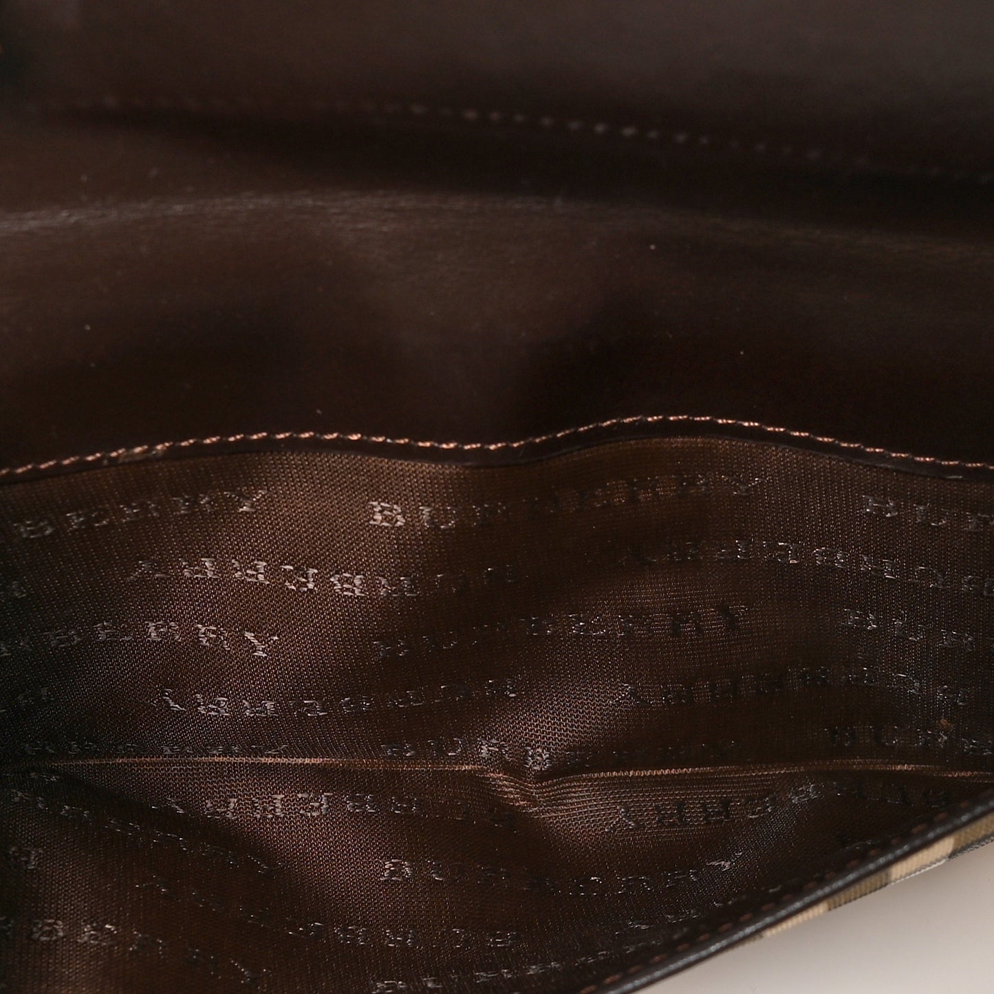 House Check Continental Wallet Dark Brown