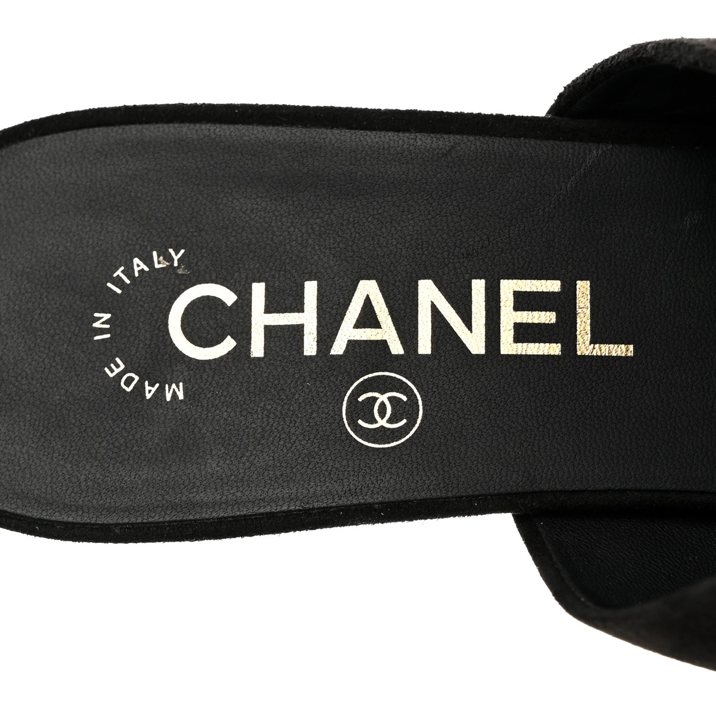 Kid Suede Logo Mules 40 Black