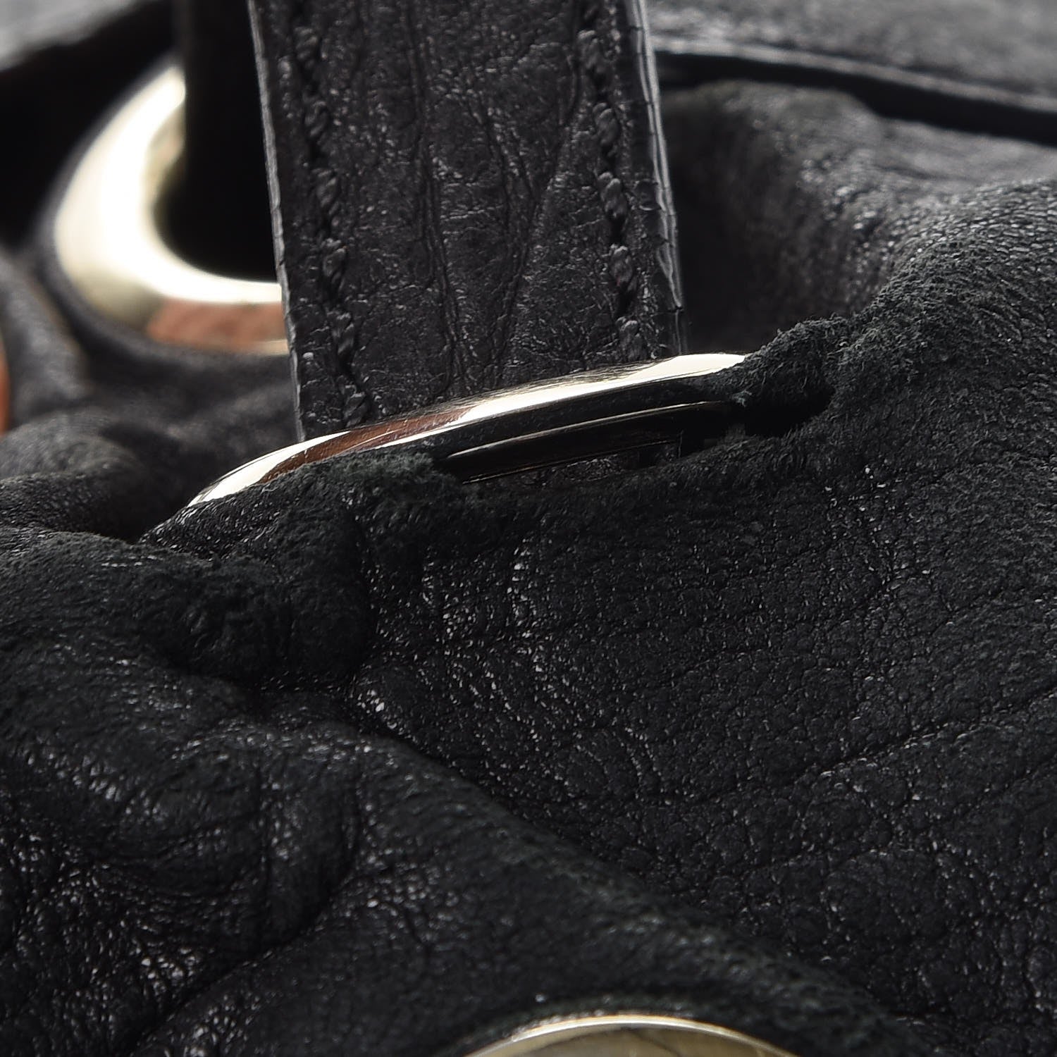 Jimmy Choo Grainy Calfskin Rio Oversized Clutch Bag Black 14 of 14
