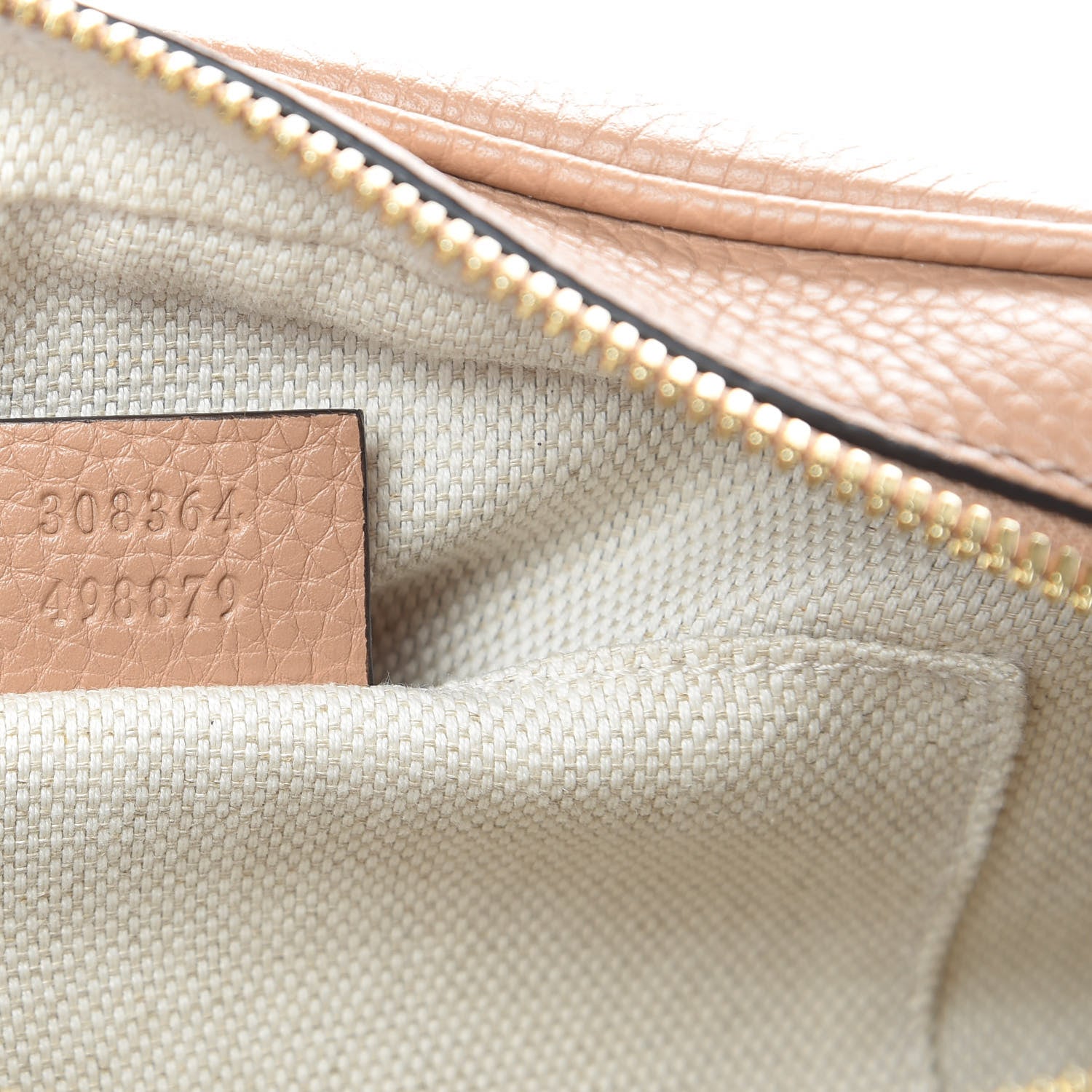 Gucci Pebbled Calfskin Small Soho Disco Bag Rose Beige 7 of 14