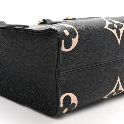 Louis Vuitton Empreinte Monogram Giant Onthego PM Black Beige 8 of 10