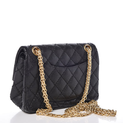 Chanel Aged Calfskin Quilted 2.55 Reissue 224 Flap Black 4 of 9