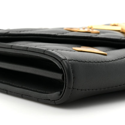 Louis Vuitton Calfskin Love Lock New Wave Long Wallet Black 10 of 10