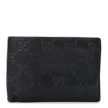 Gucci Guccissima Bi-Fold Wallet Black 1 of 7