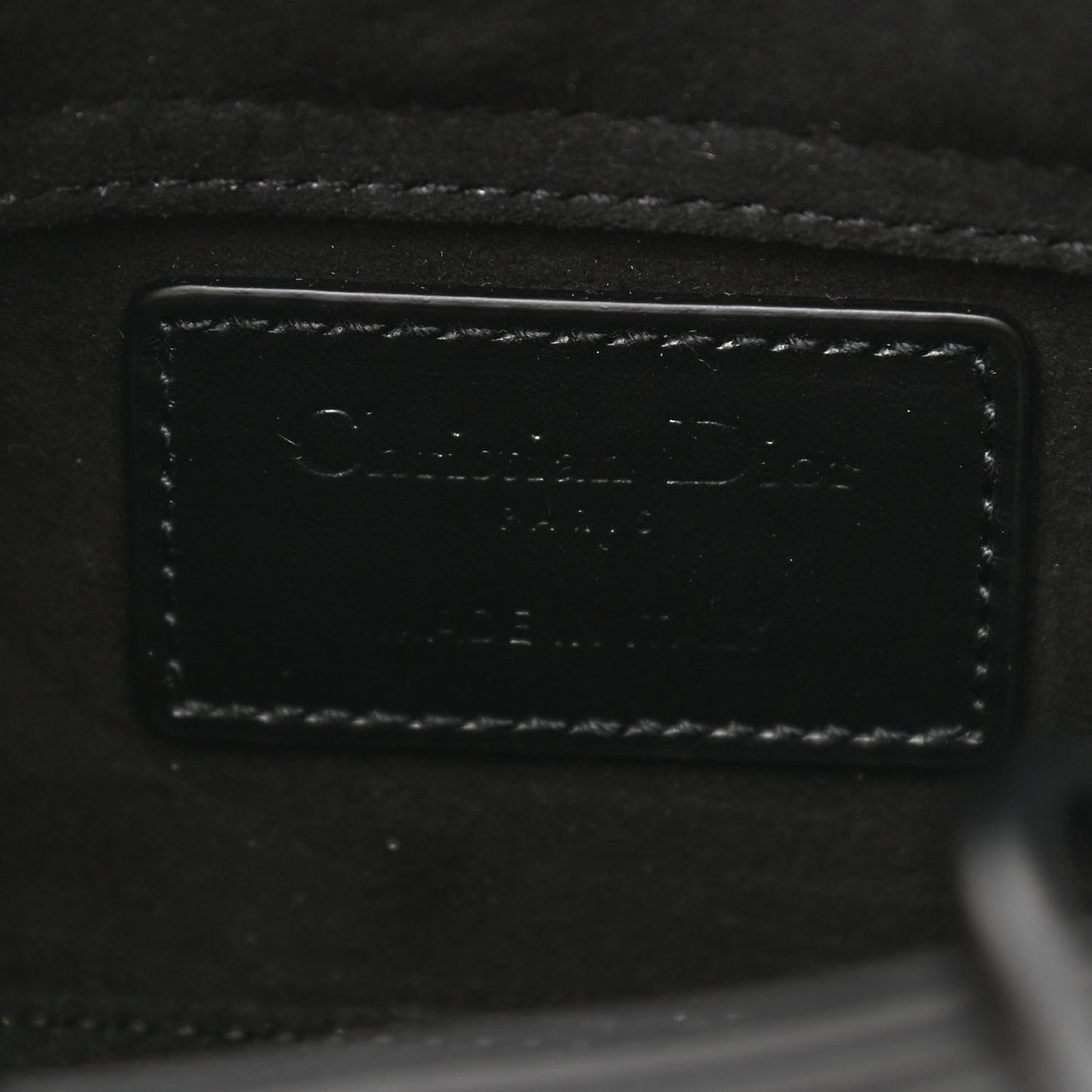 Calfskin Cannage Diamond Micro Lady D-Joy Black
