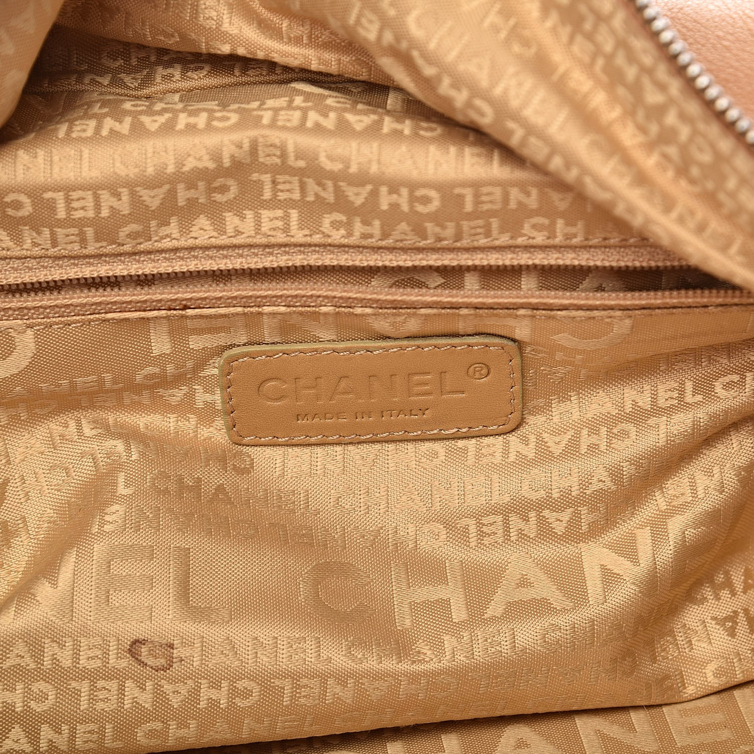 Chanel Lambskin Pony Hair Shoulder Bag Beige 6 of 20