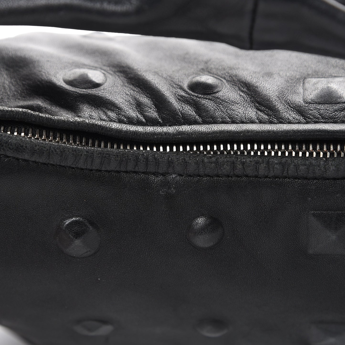 Nappa Studded Medium Veneta Hobo Black
