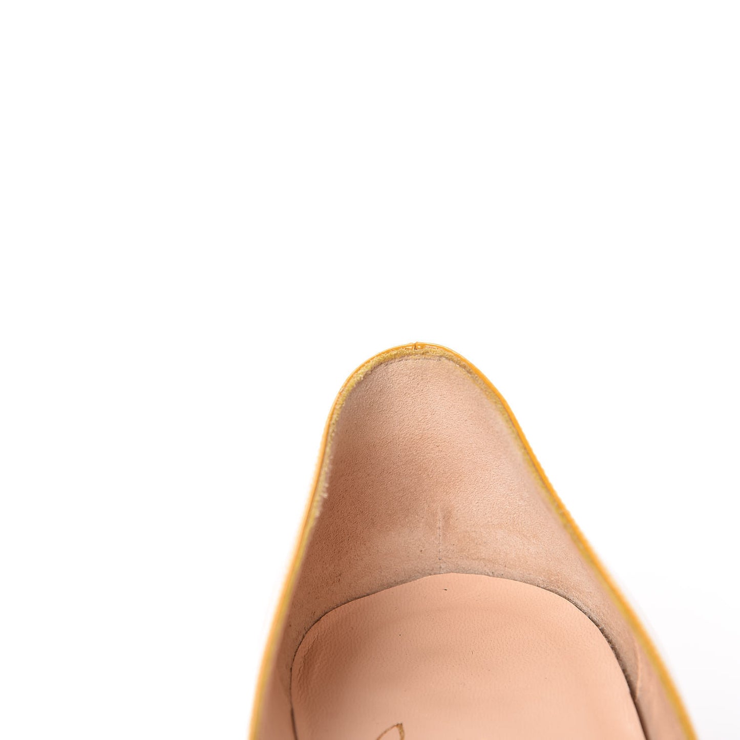 Patent Croisette Peep Toe Flats 36.5