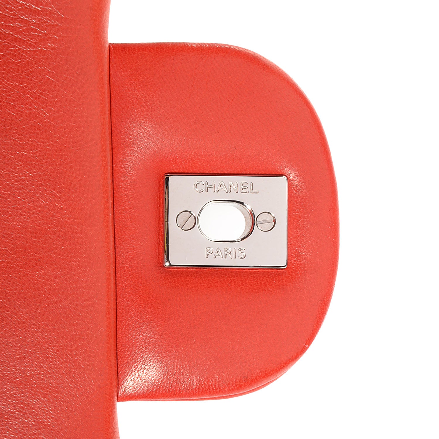 Chanel Lambskin Quilted Maxi Double Flap Red 10 of 10