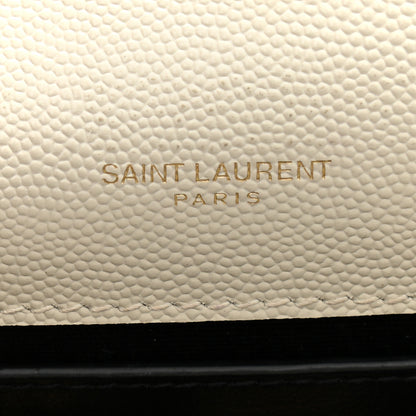 Saint Laurent Grain De Poudre Small Classic Monogram Kate Tassel Satchel Crema Soft 5 of 12