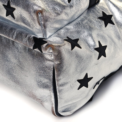 Saint Laurent Metallic Buffalo Star Hunting Backpack Silver Black 7 of 11