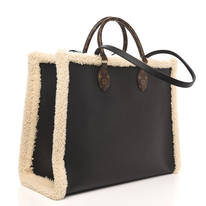 Louis Vuitton Calfskin Monogram Teddy Onthego GM Black 3 of 10
