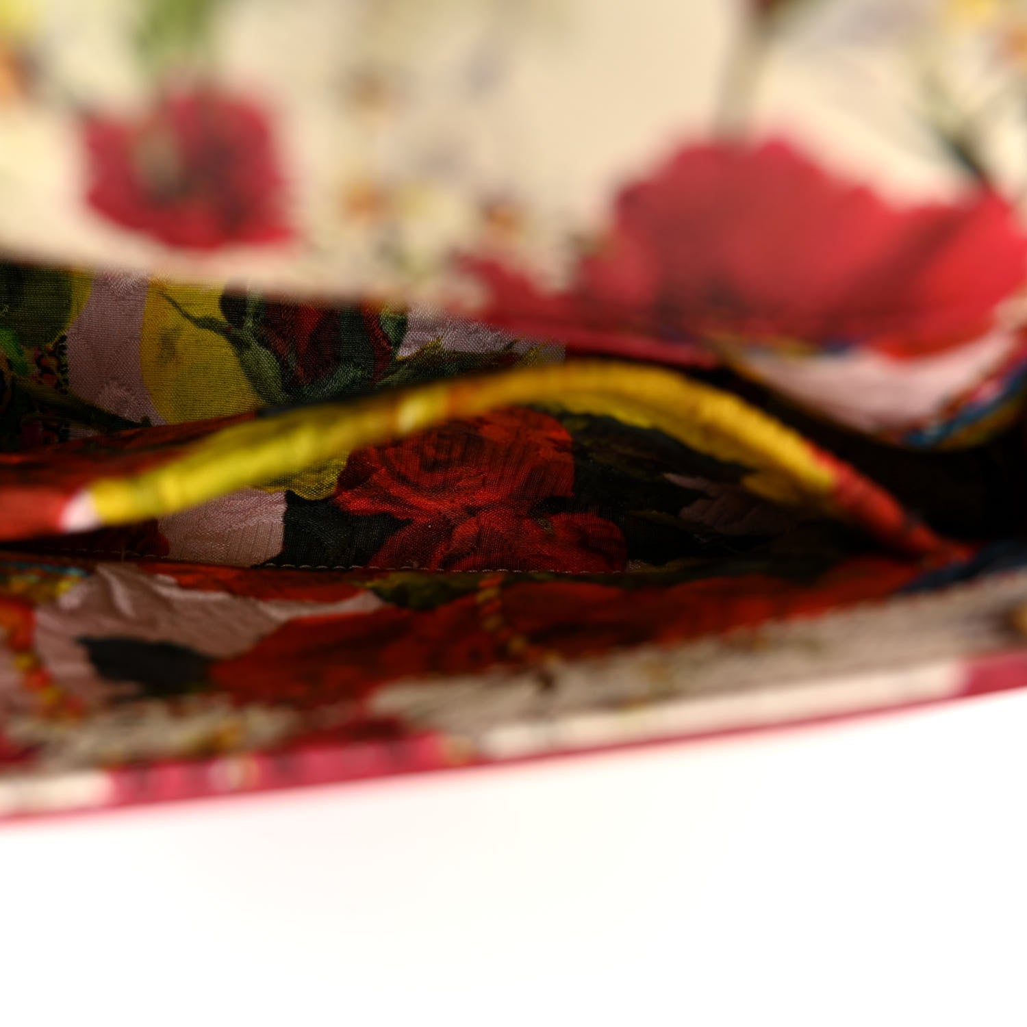 Dolce & Gabbana Dauphine Floral Print Small Miss Sicily Satchel White Multicolor 6 of 12