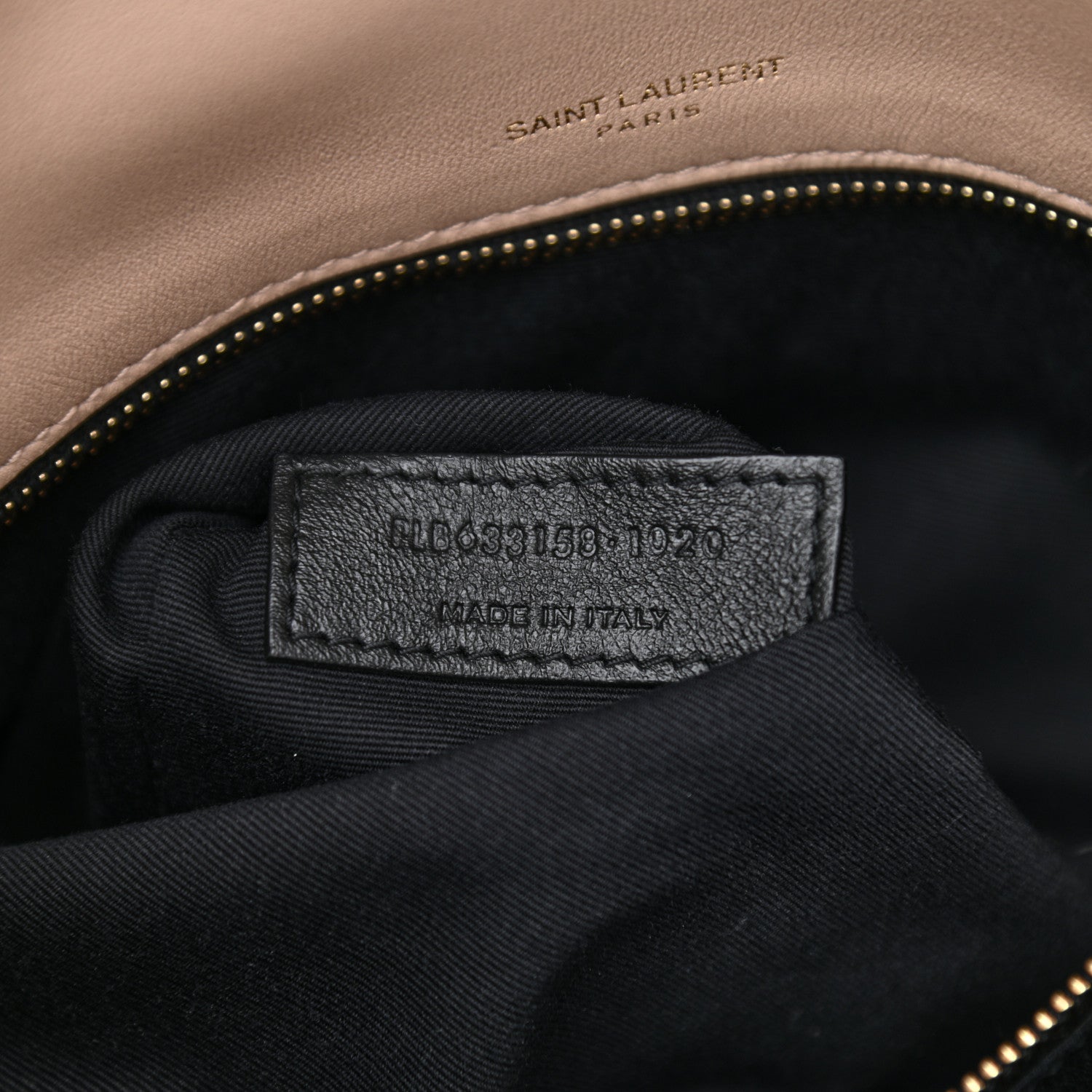 Saint Laurent Lambskin Matelasse Monogram Medium Niki Chain Satchel Dark Beige 7 of 8