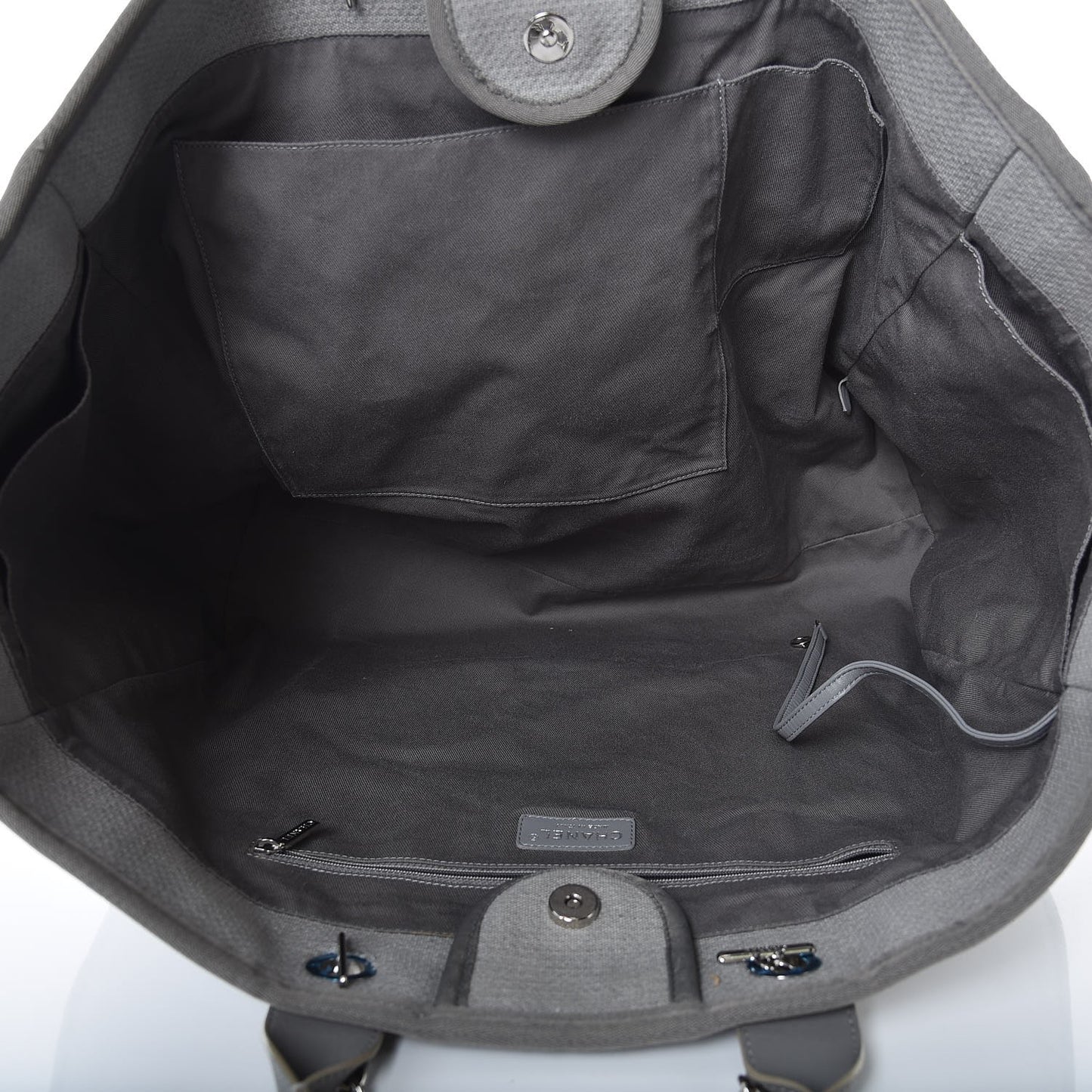 Canvas Deauville Extra Large Tote Grey