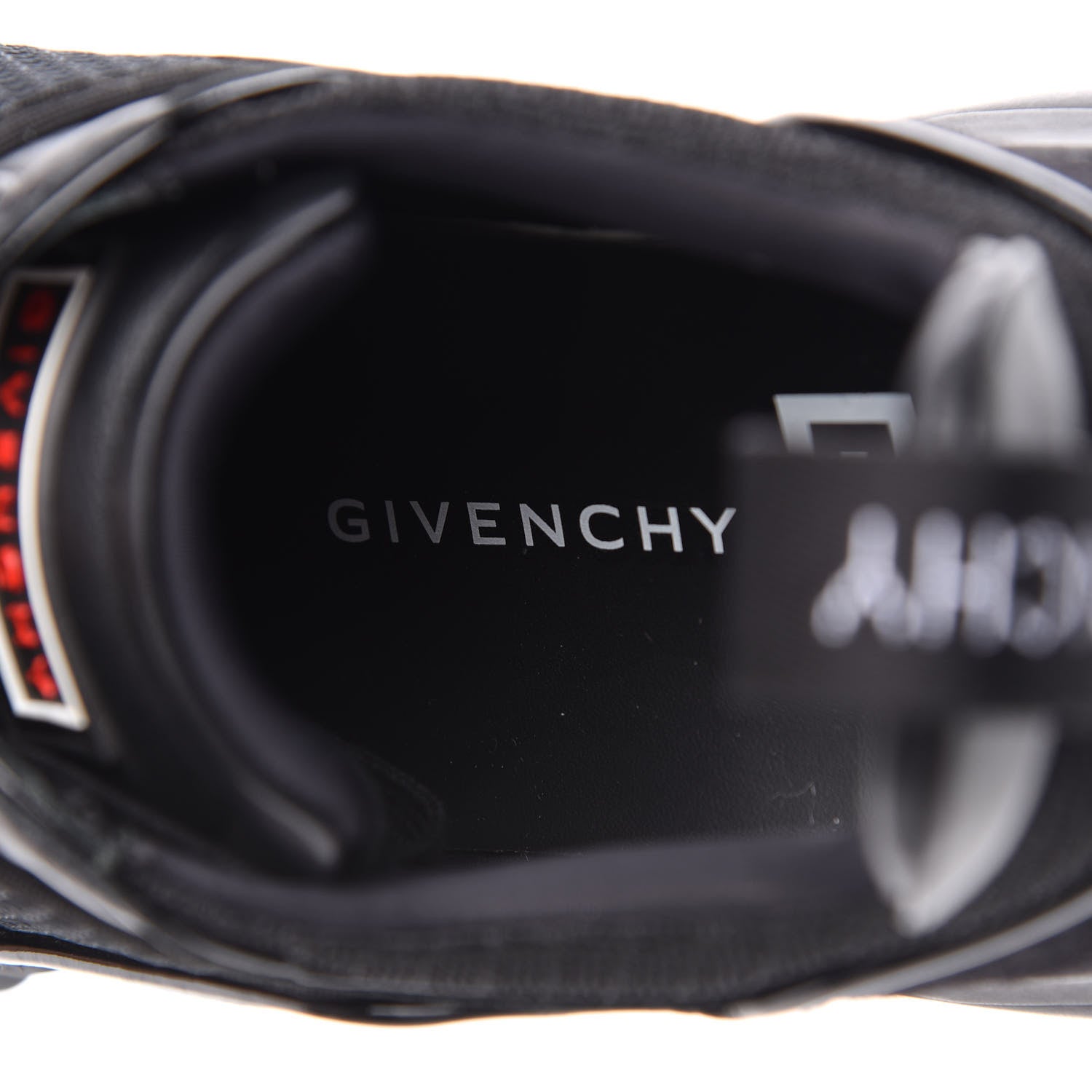 Givenchy Calfskin Neoprene Jaw Low Sneakers 41 Black 7 of 8