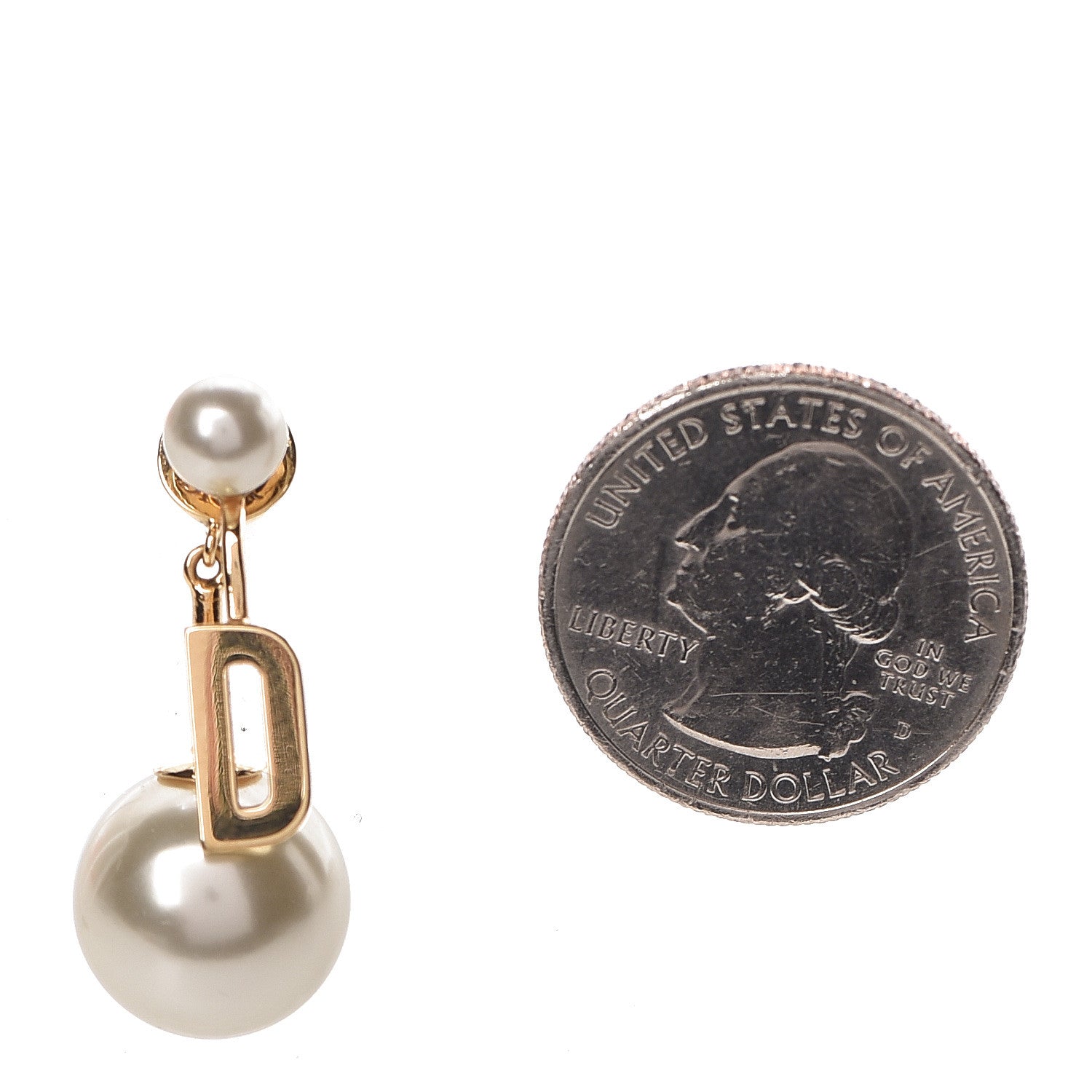 Christian Dior Pearl My ABCDior Tribale Earring Gold 2 of 4
