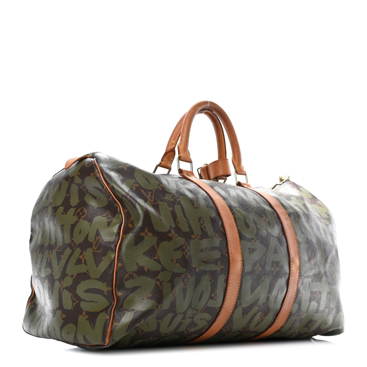 Louis Vuitton Graffiti Keepall 50 Kaki 2 of 9