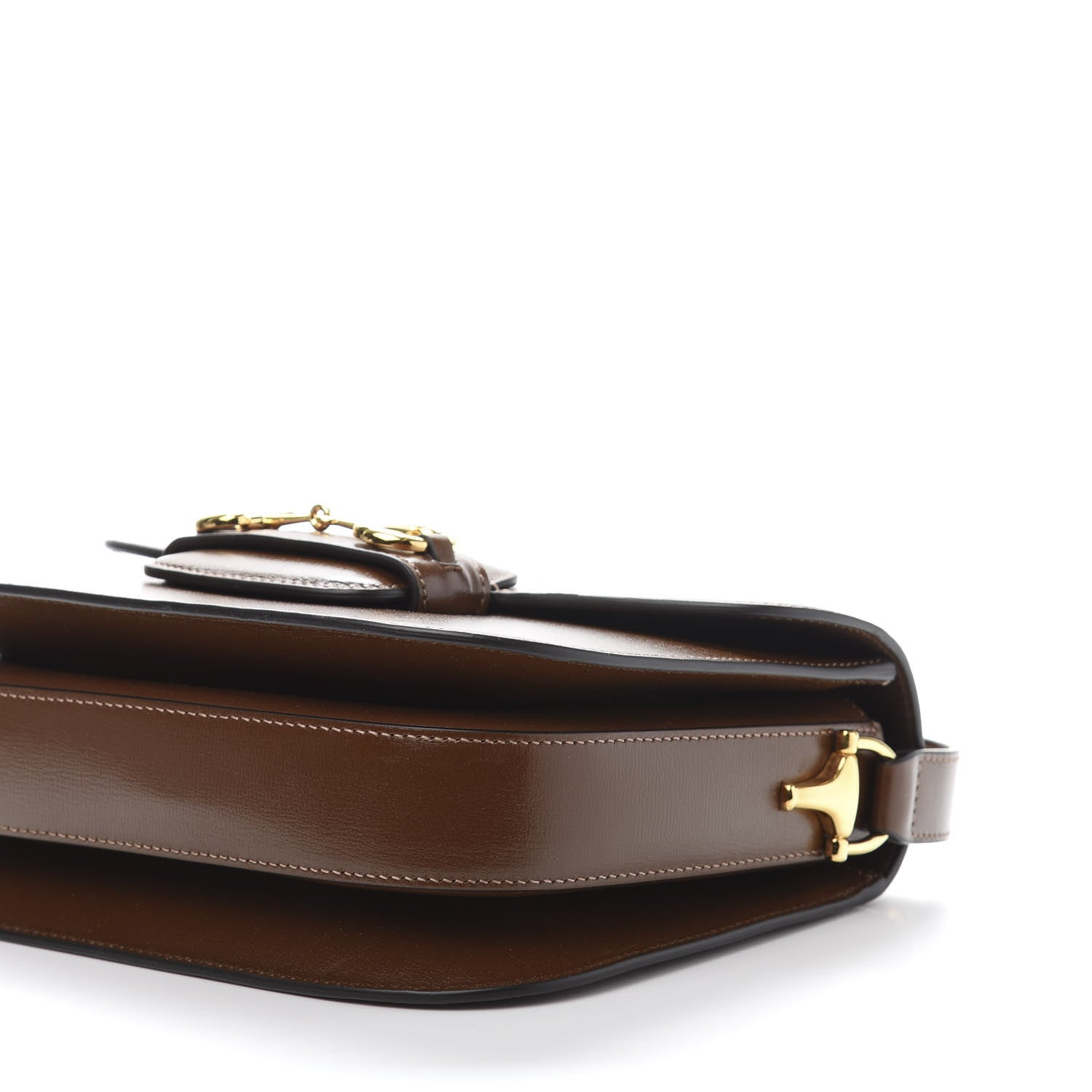 Gucci Azalea Calfskin Horsebit 1955 Shoulder Bag Brown Sugar 9 of 12