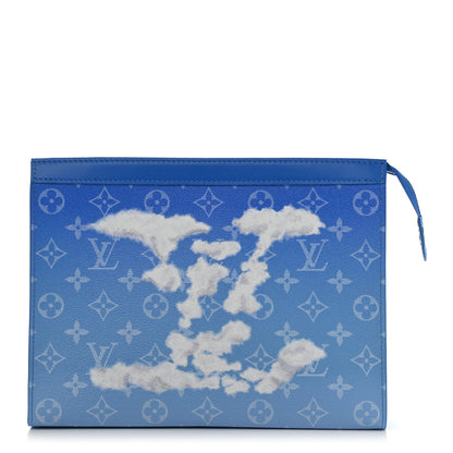 Louis Vuitton Monogram Clouds Pochette Voyage MM A4 Blue 1 of 8
