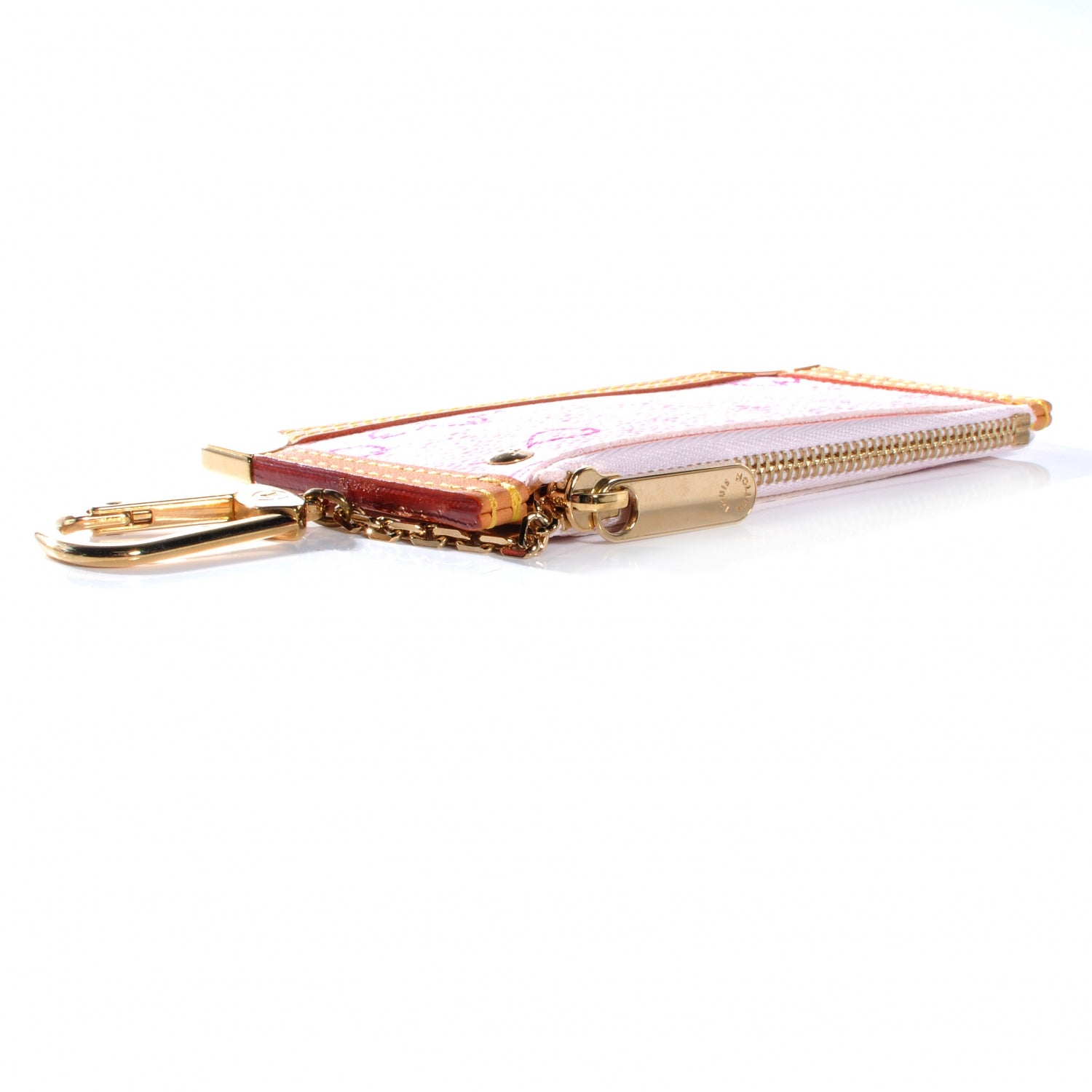 Louis Vuitton Monogram Cherry Blossom Key Pouch Pink 7 of 8