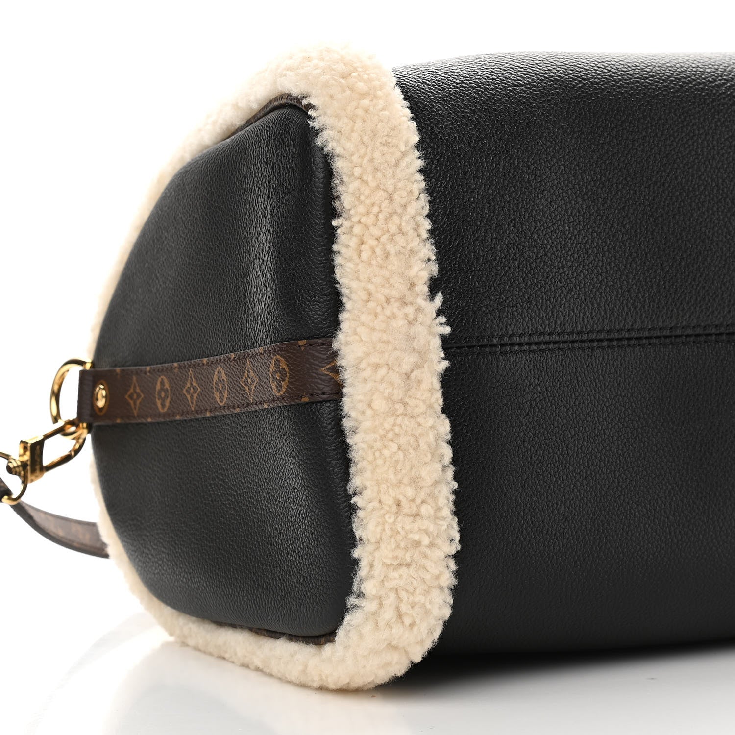 Louis Vuitton Calfskin Monogram Teddy Speedy Bandouliere 30 Black 8 of 9