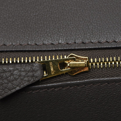 Hermes Taurillon Clemence Birkin 35 Etain 20 of 29
