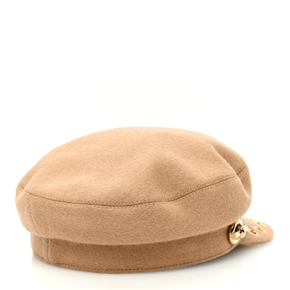 Hermes Wool Womens Vauban Cap Sailor 57 Beige 4 of 8