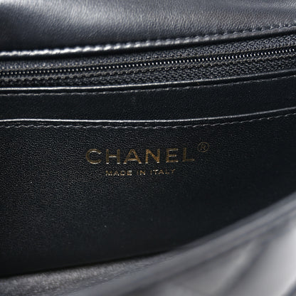 Chanel Lambskin Quilted Mini Rectangular Flap Black 6 of 11