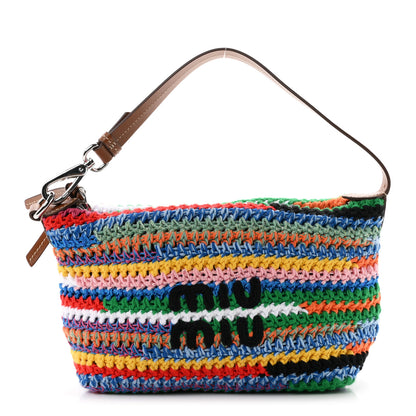 Miu Miu Fabric Crochet Pouch Multicolor 1 of 11